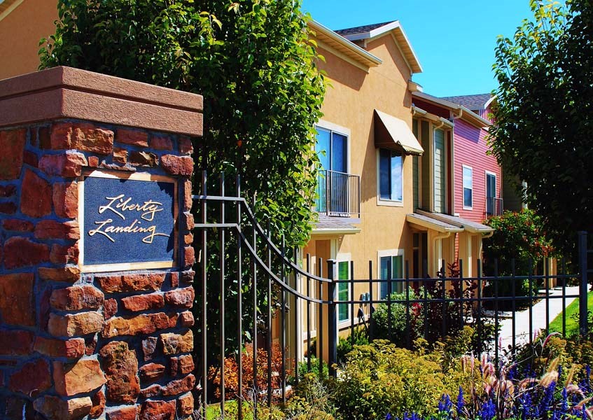 Liberty Landing Apartments Front Entrance Sign