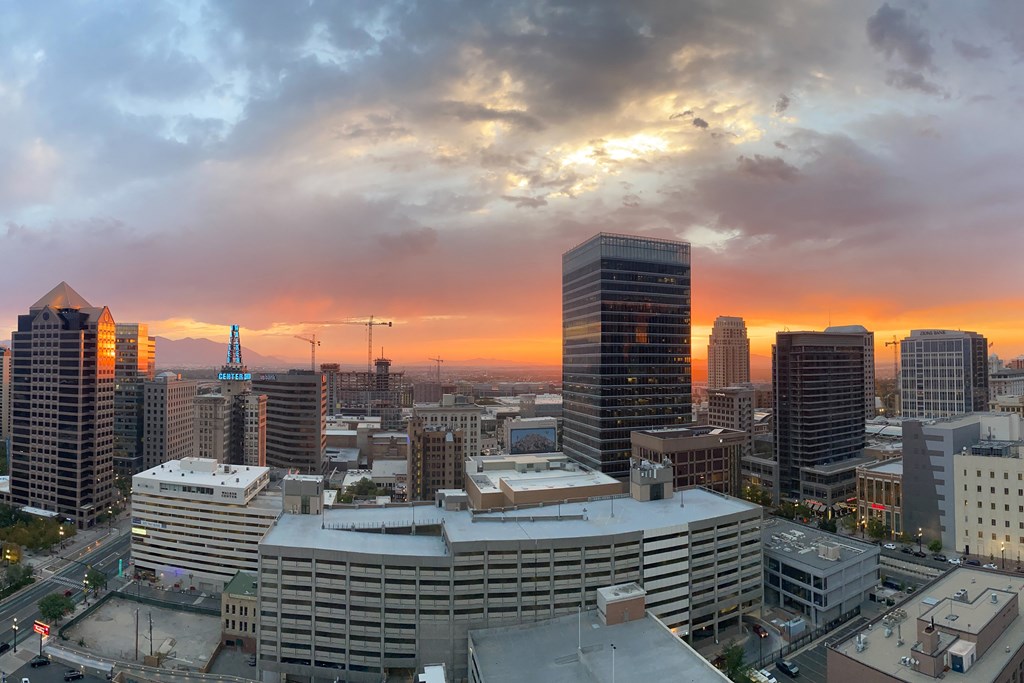 Liberty Sky Apartments Salt Lake City, Utah Sunset View
