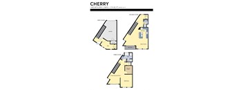 two bedroom floor plans for the cherry residences