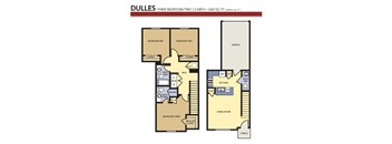 Liberty Landing Apartments Floor Plan, West Jordan, Utah Dulles