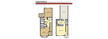 Liberty Landing Apartments Floor Plan, West Jordan, Utah Hartsfield