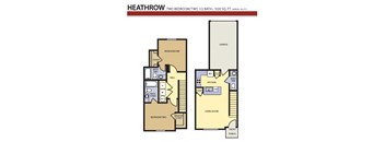 Liberty Landing Apartments Floor Plan, West Jordan, Utah Heathrow