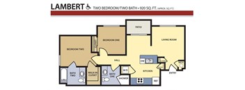 Liberty Landing Apartments Floor Plan, West Jordan, Utah Lambert HCA