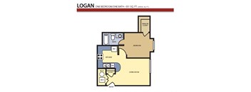 Liberty Landing Apartments Floor Plan, West Jordan, Utah Logan