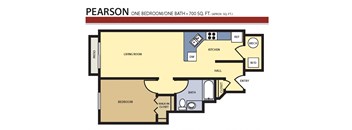 Liberty Landing Apartments Pearson Floor Plan, West Jordan, Utah