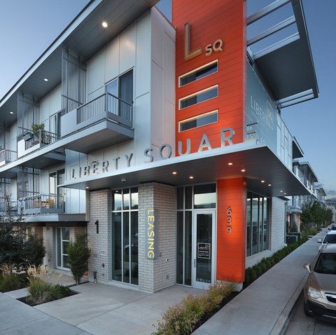 the facade ofLiberty Square Apartments Townhomes Salt Lake City Utah