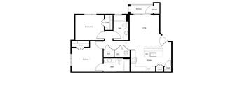 Liberty Sage Apartments, Park City, Utah, Desert 2 bedroom floor plan