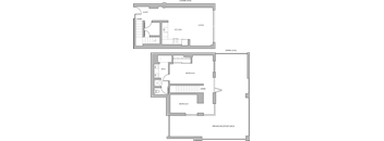 PH4 One Bedroom One Bathroom Floorplan at Maxfield Lofts Apartments, Los Angeles, 90014