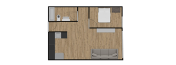 Studio_Lakeside 1 bath A at Lakeside @ Biscayne Gardens,North Miami, Florida,33181