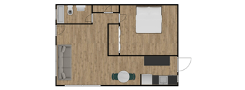 Studio_Lakeside 1 bath B at Lakeside @ Biscayne Gardens,North Miami, Florida