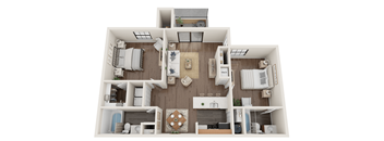 Naples-Floor Plan at Lakeside Gardens, Daytona, FL 