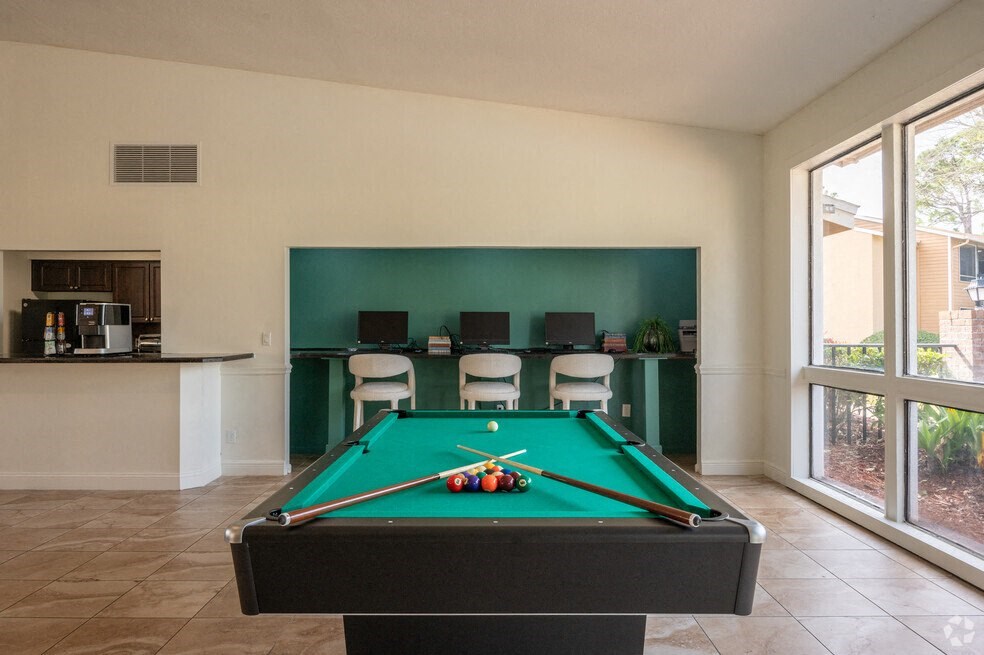 Billiards Table at Lakeside Gardens, Daytona, FL 32114