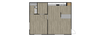 PA3 Floor Plan at Palm Gardens @ Biscayne Gardens, North Miami, FL, 33181