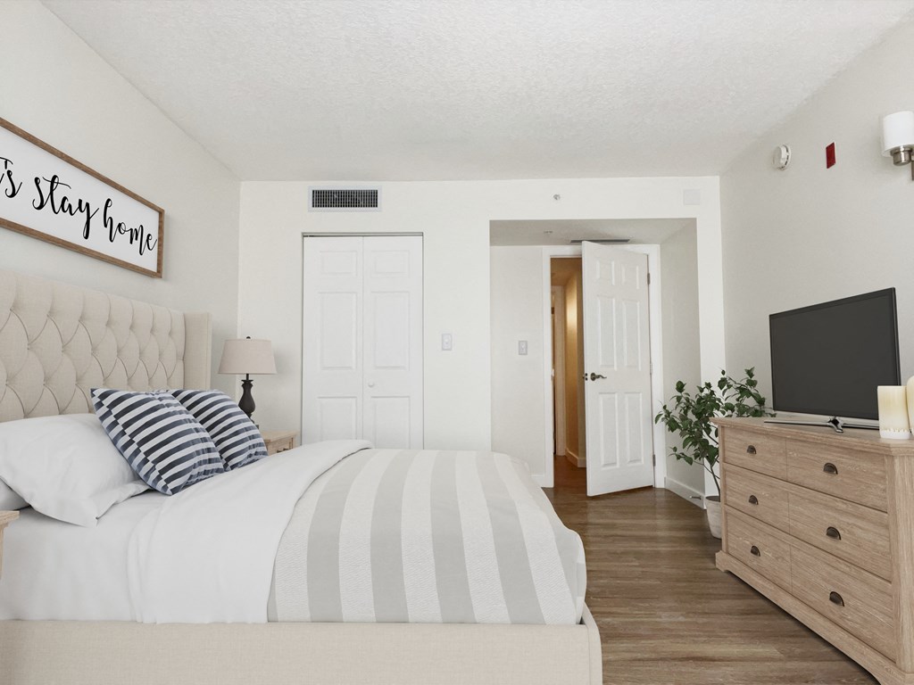 Tropical Point - Furnished Bedroom  at Palm Gardens @ Biscayne Gardens, North Miami, FL