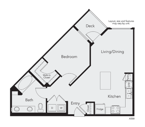 a floor plan of a bedroom apartment