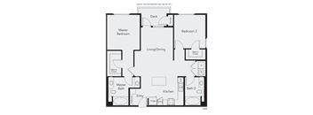 a floor plan of a house with a bedroom and a living room