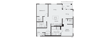 a floor plan of a house with a bedroom and a living room