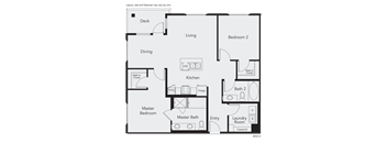 a floor plan of a house with a bedroom and a living room