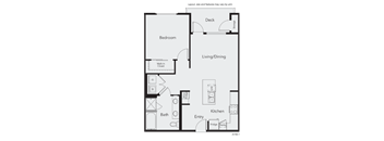a floor plan of a room with a bed and a desk