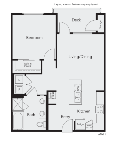 a floor plan of a room with a bed and a desk
