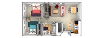 Windsor Square 2 Bedroom Floorplan