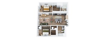 2 bed 2 bath at Slabtown Square Apartments, Oregon, 97209