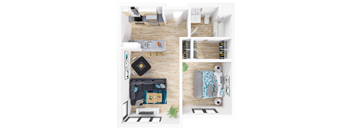 Fuller Station Floorplan_Two Bedroom