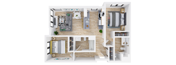 Fuller Station Floorplan_Two Bedroom