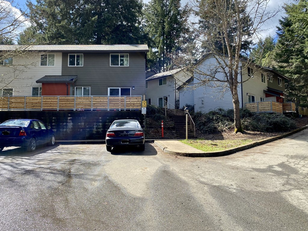 a house with a car parked in front of it