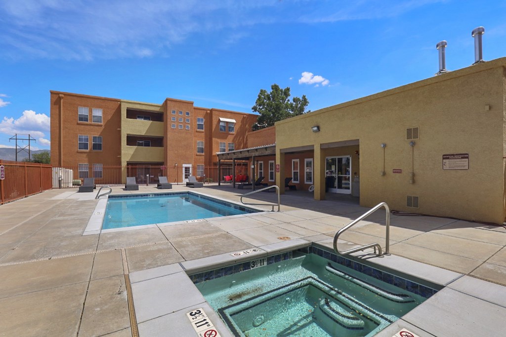 A pool with a sign that says 3-4-1 on it.