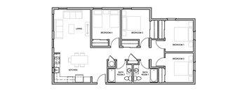 a floor plan of a house