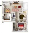 The Jetty Two Bedroom Floorplan