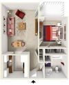 The Jetty One Bedroom Floorplan
