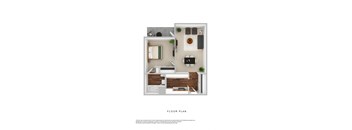 bedroom floor plan an in 1 bed 1 bath