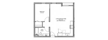Rockwood Village Floorplan_One Bedroom A