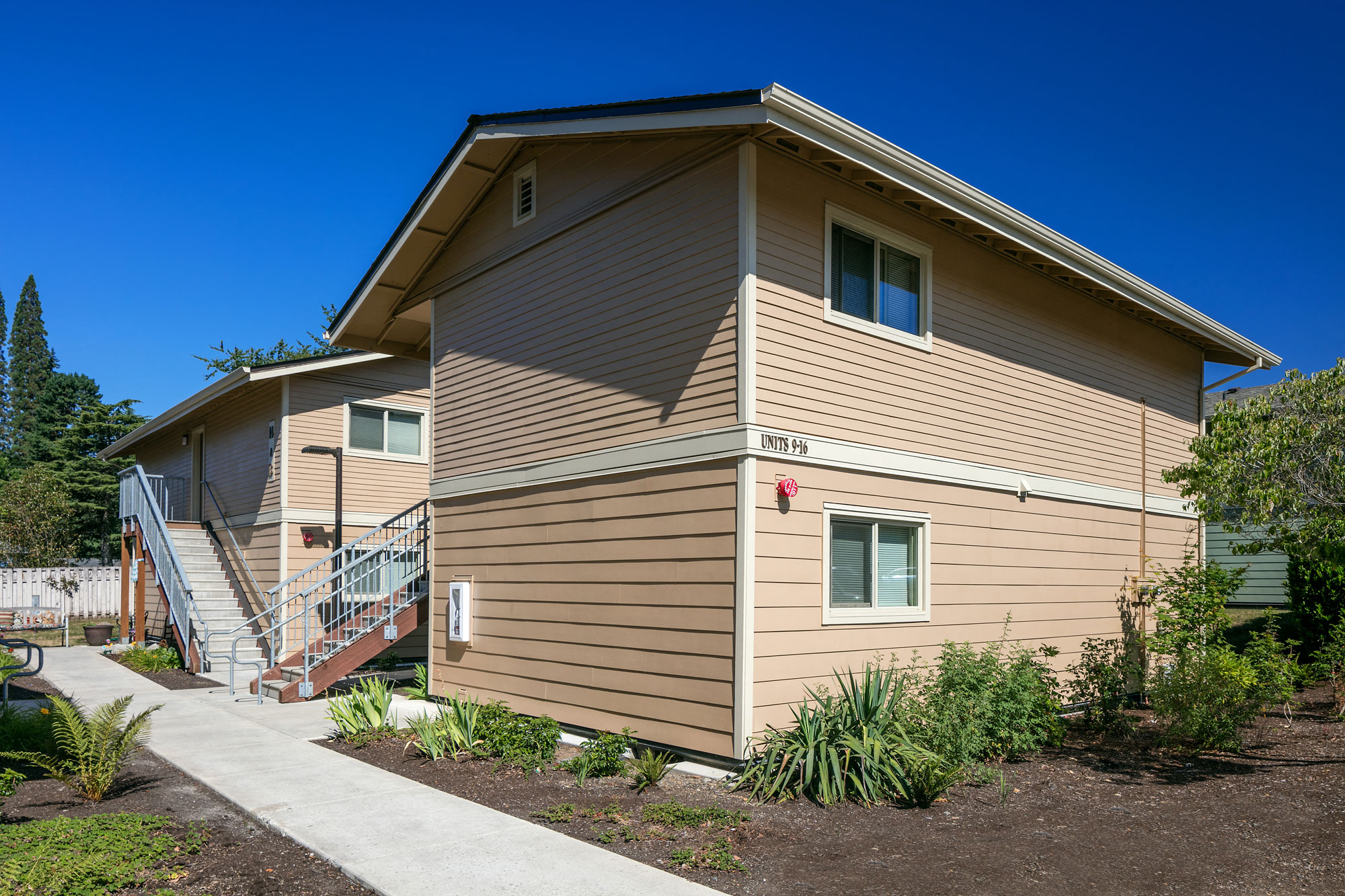 Outside view of apartment