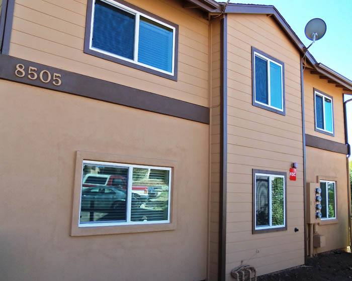 A building with the number 8505 on the front.