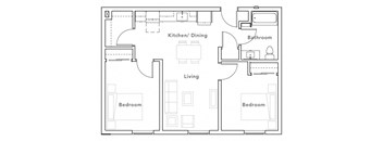 Viewfinder Apartments_Floorplan_ 2 Bedroom A