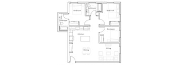 Viewfinder Apartments_Floorplan_ 3 Bedroom B