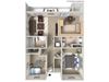 Oak Creek 2Bedroom_Lower_Floor Plan