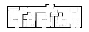 the floor plan of the house with the furniture and the layout of the rooms