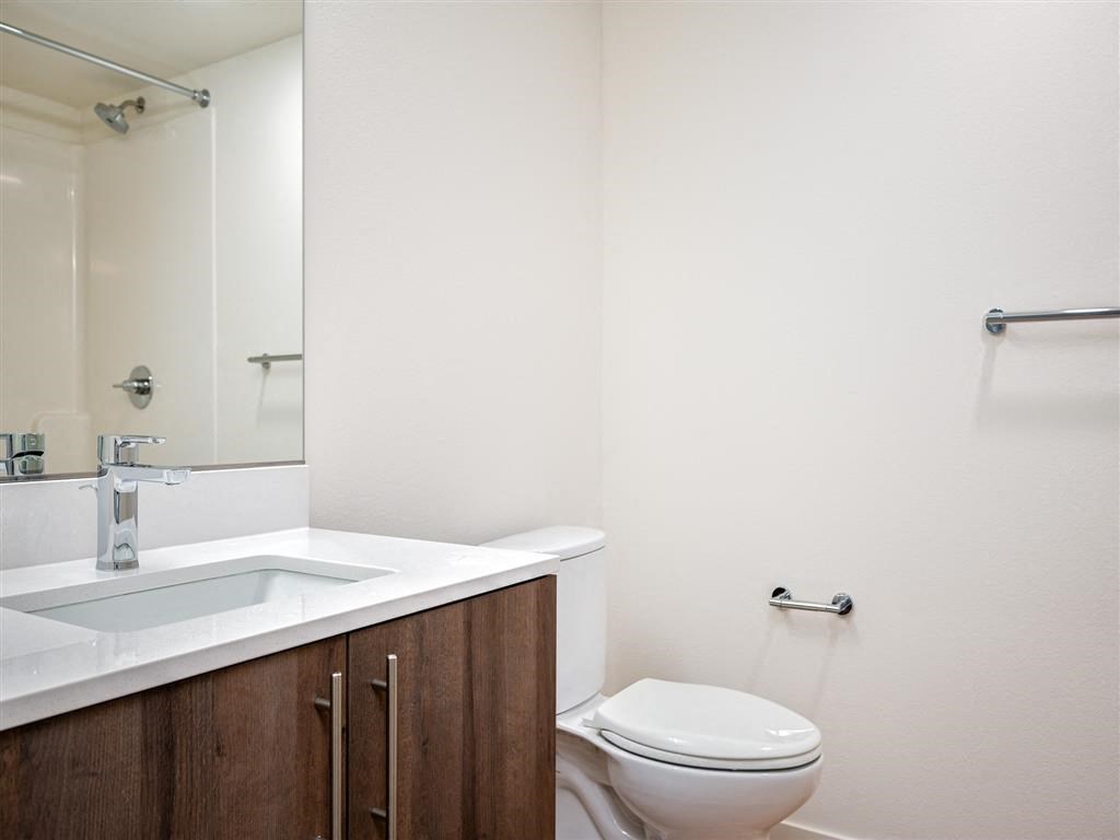 a bathroom with a toilet and a sink and a mirror