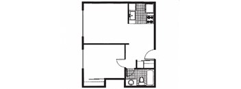 Rose Villa One Bedroom Floor Plan