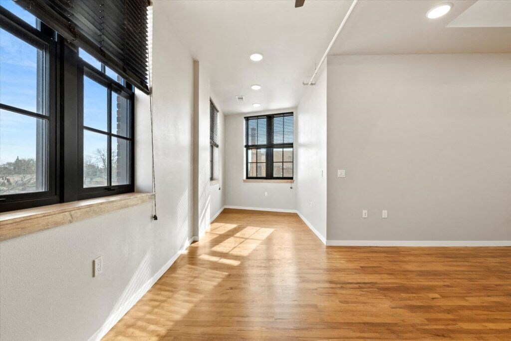 Natural light illuminating a spacious Brooke Street Loft at 16 N Brooke Street Fond du Lac, 54935