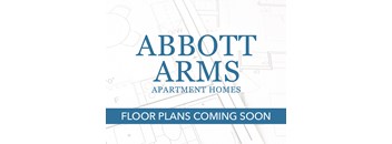 the logo for abbot arms apartment homes with floor plans coming soon