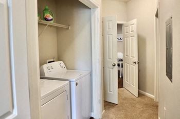 Laundry closet with washer inside at Centerville Manor Apartments, Virginia Beach, VA