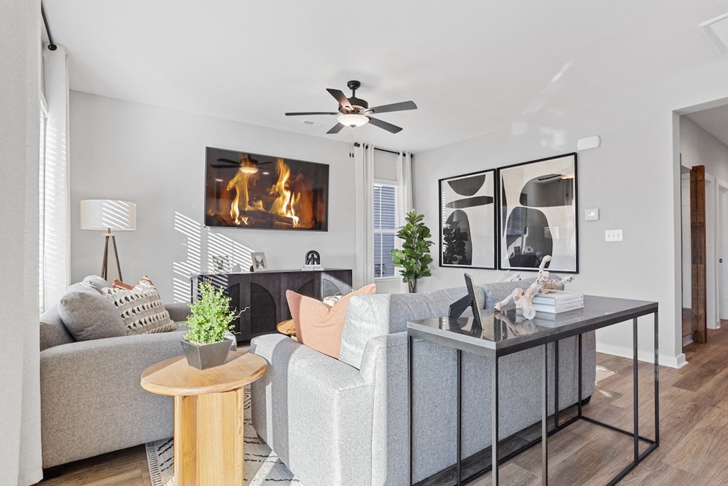 a rental home with furnishings and decor by CORT at Sanctuary at Indian Creek 