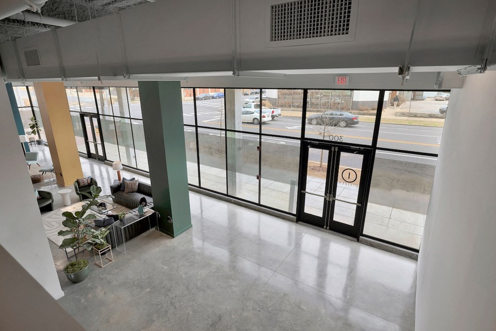 view of the ground floor from the upper level lounge at The Citizen Birmingham