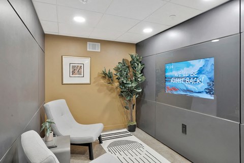 media room at The Citizen Studio Apartments in Birmingham, AL