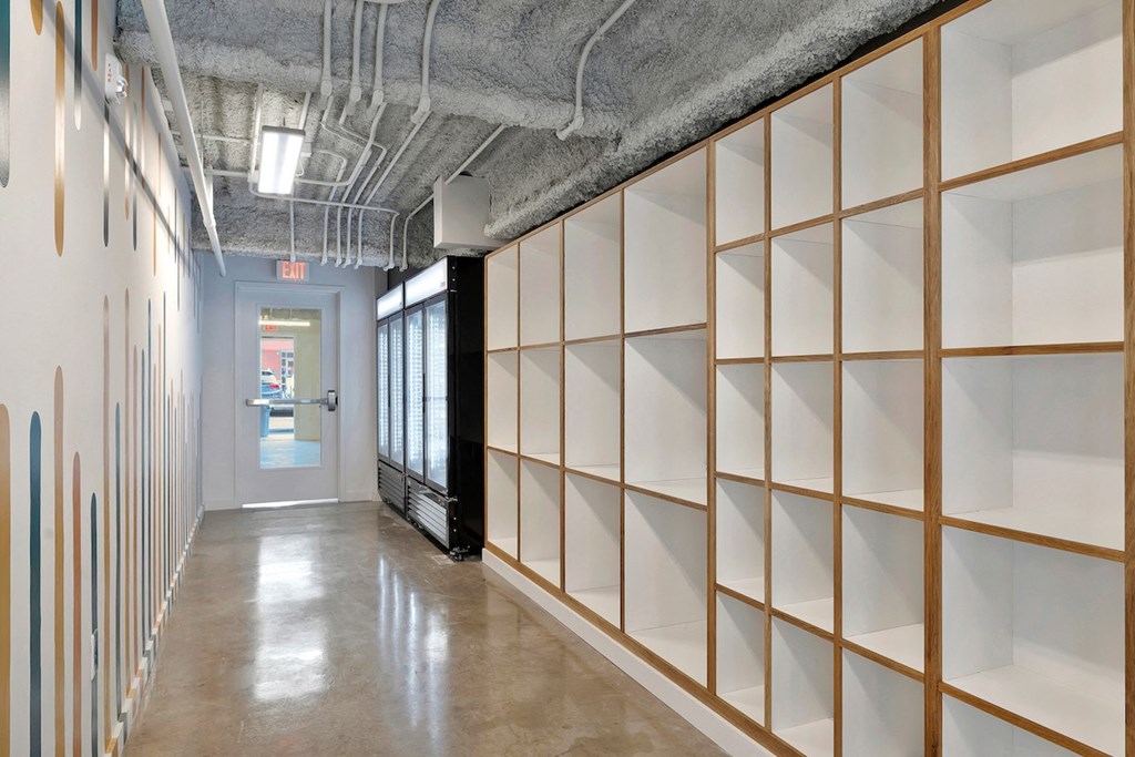 cubby area for deliveries at Citizen Birmingham